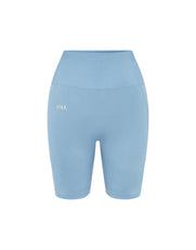 Seamless Kic Midi Bike Shorts - Blue