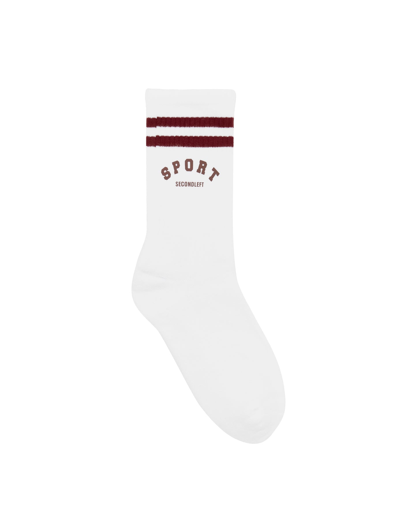 Sport Crew Socks - White/Berry