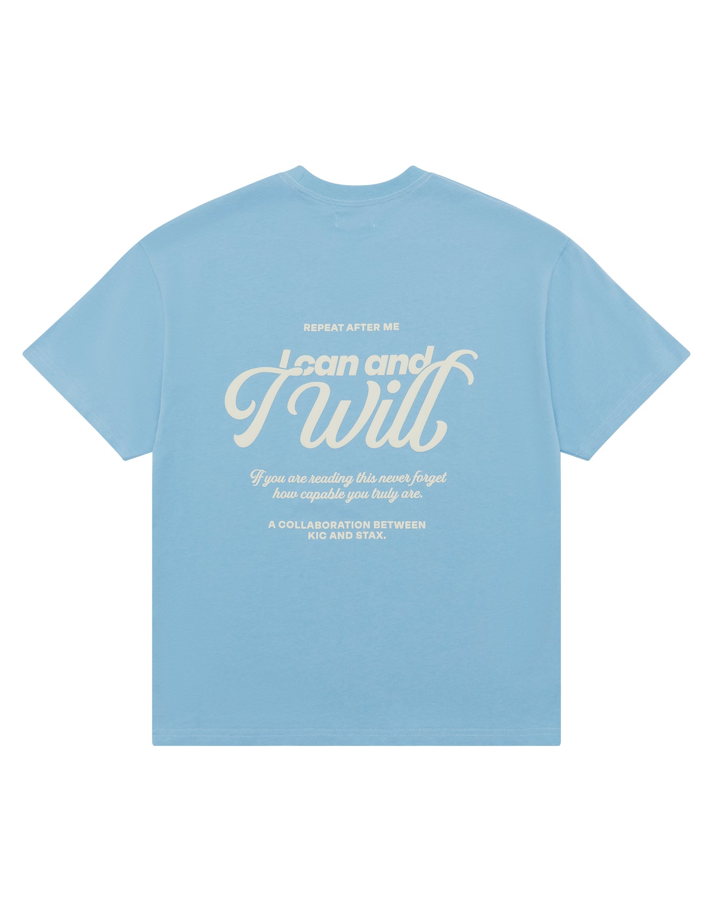 Kic I Will Tee - Blue