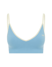 Seamless Kic Bralette - Blue/Cream