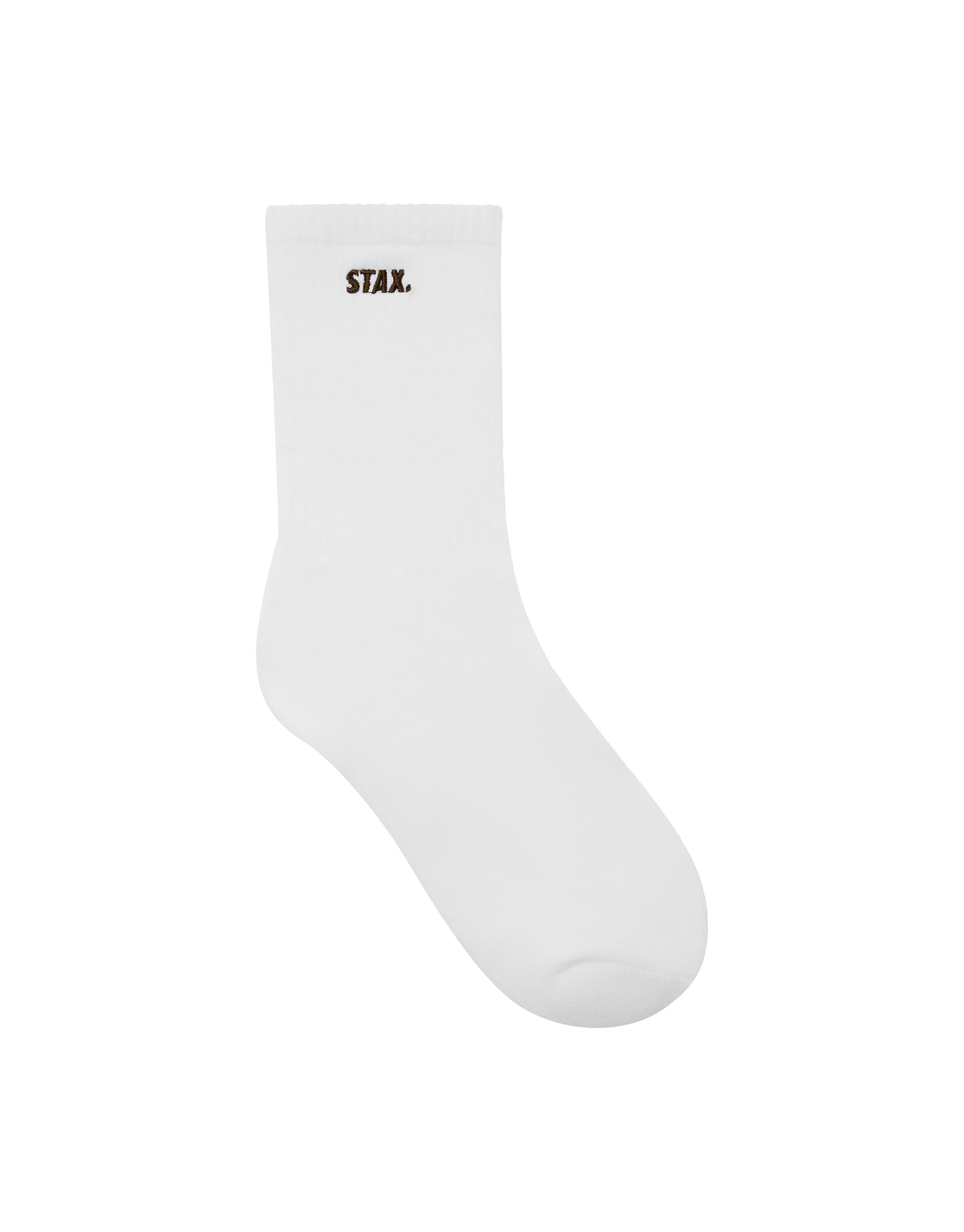 Crew Sock - White/Chocolate