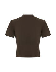 High Neck Tee NANDEX™ - Chocolate