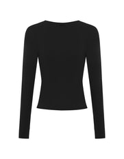 V Cut Long Sleeve NANDEX™ - Black