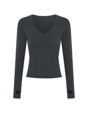 V Cut Long Sleeve NANDEX™ - Graphite