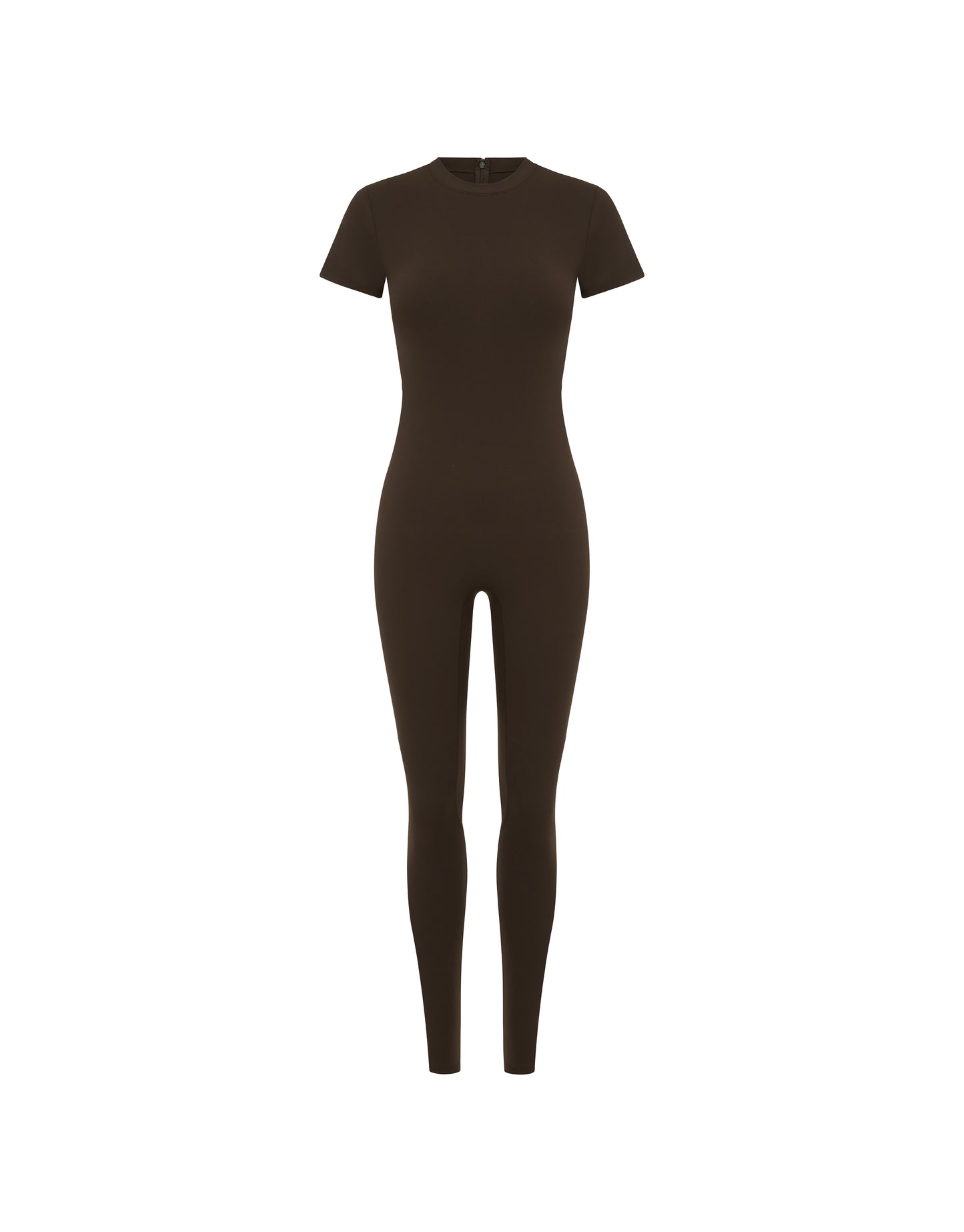 Short Sleeve Full Length Bodysuit NANDEX™ - Chocolate