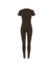 Short Sleeve Full Length Bodysuit NANDEX™ - Chocolate