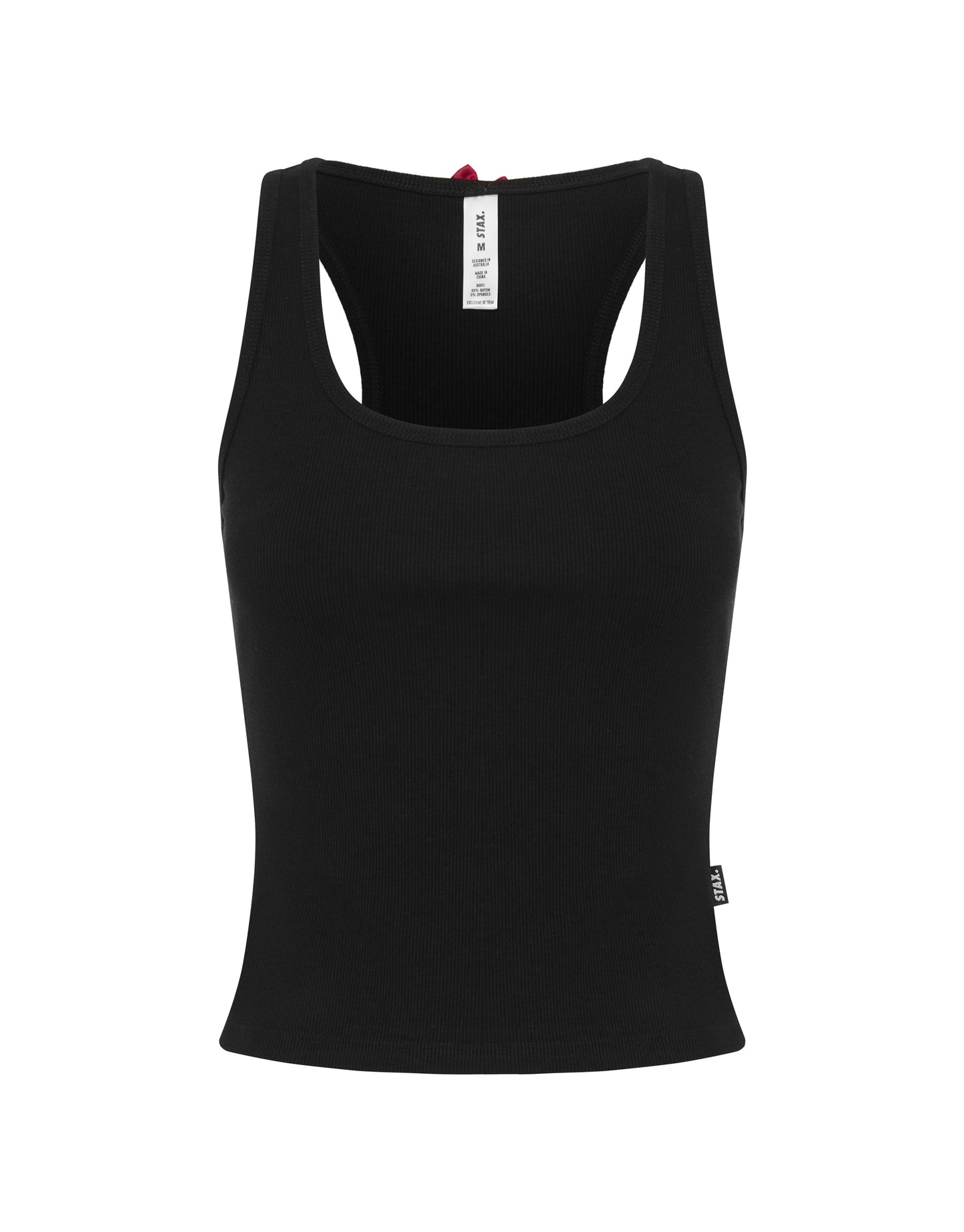 Sleep Ribbed Tank - Black