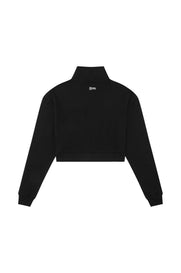 RC3 Cropped 1/4 Zip Crew - Black