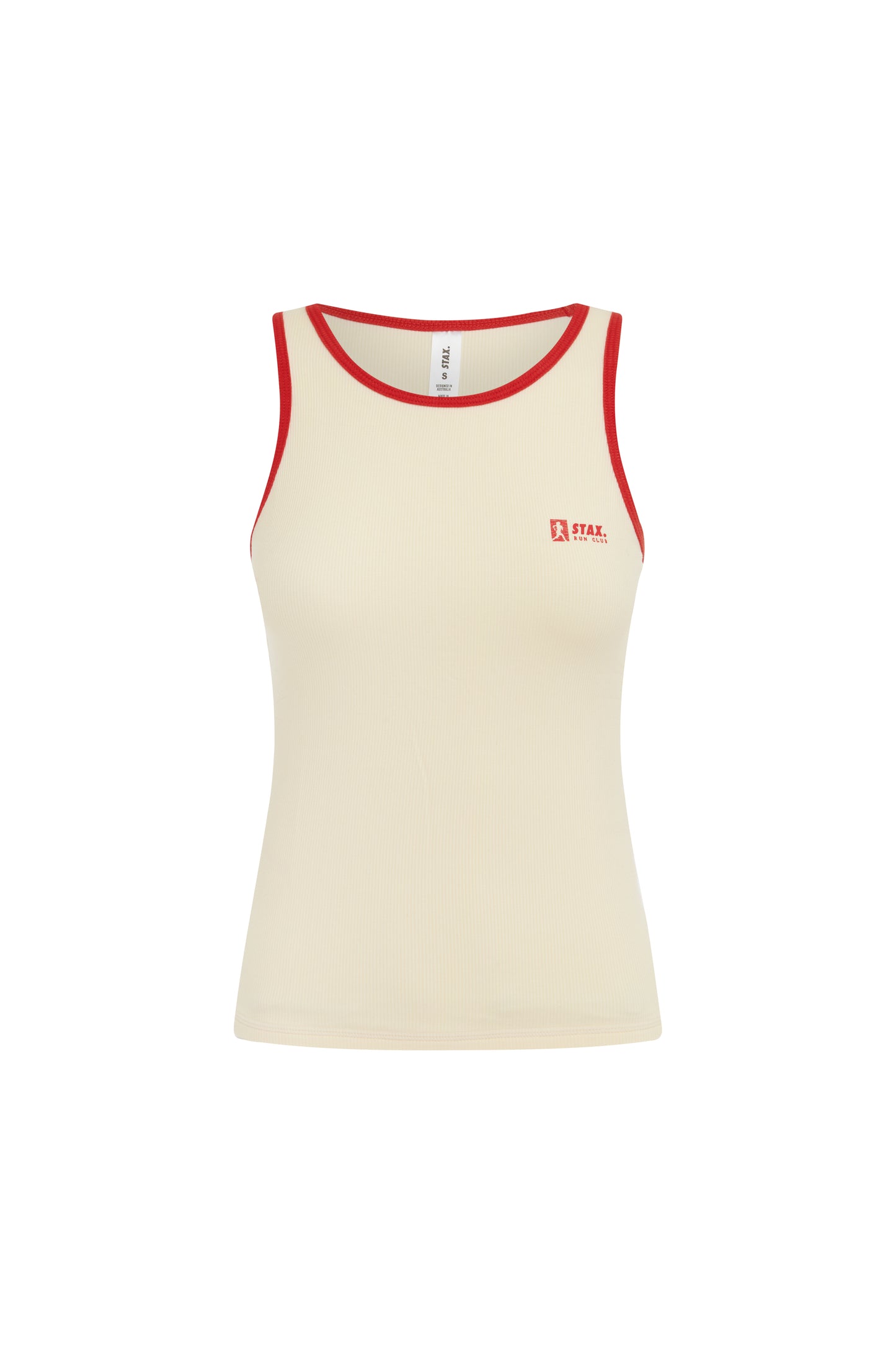 RC3 Ribbed Singlet - Cream