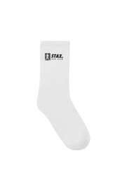 RC3 Socks - White/Black Logo