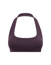 Square Neck Halter Crop Airlyte - Plum