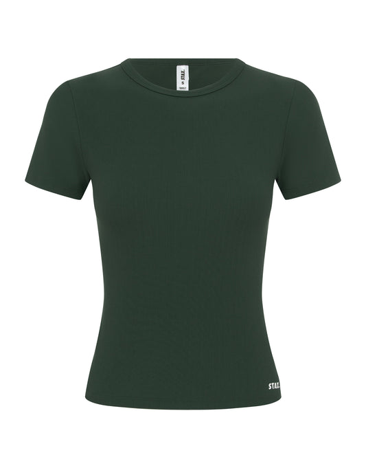 Active Rib Fitted Tee - Alpine