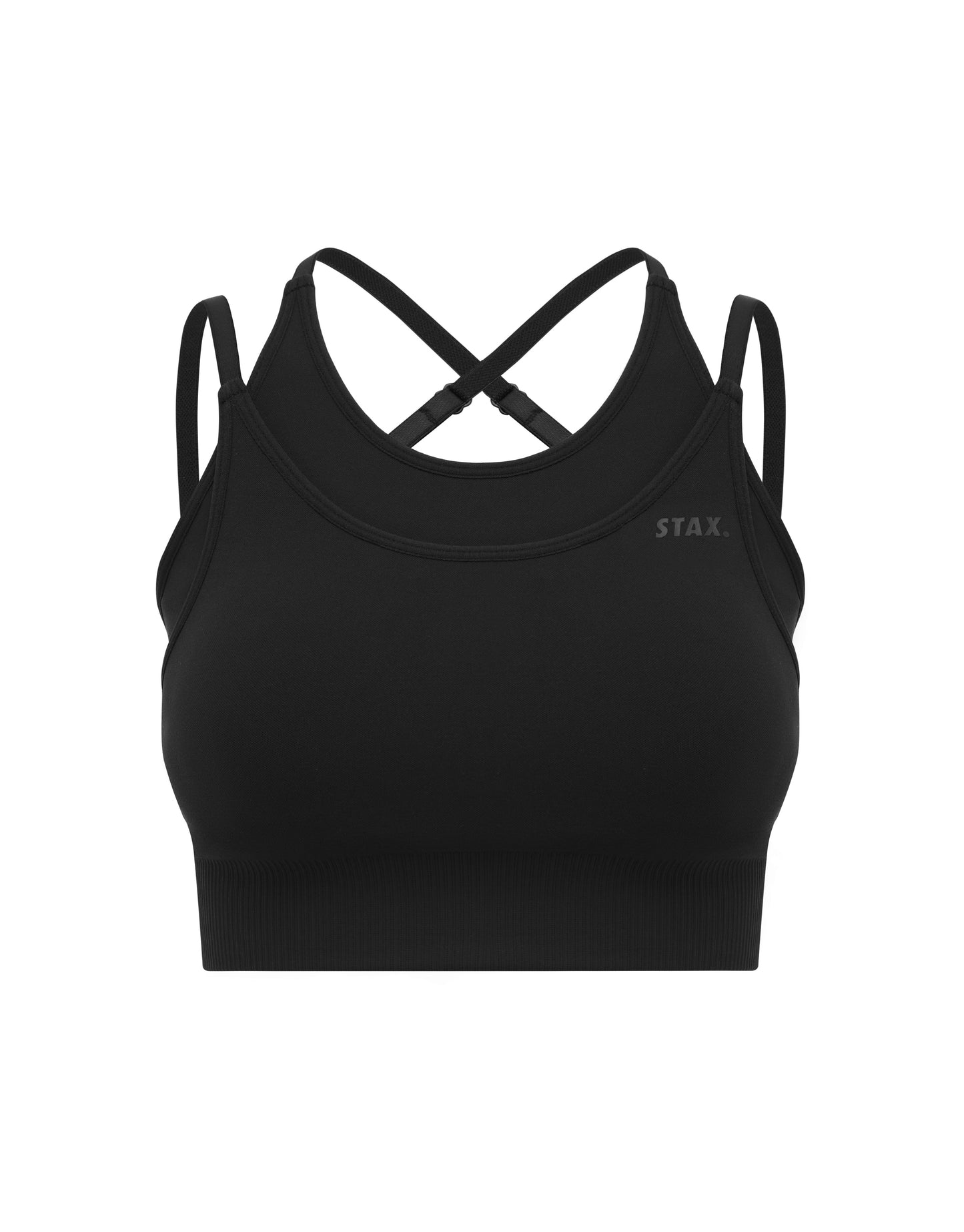 Premium Seamless Layered Crop - Shadow