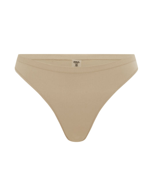 Premium Seamless G-String - Taupe