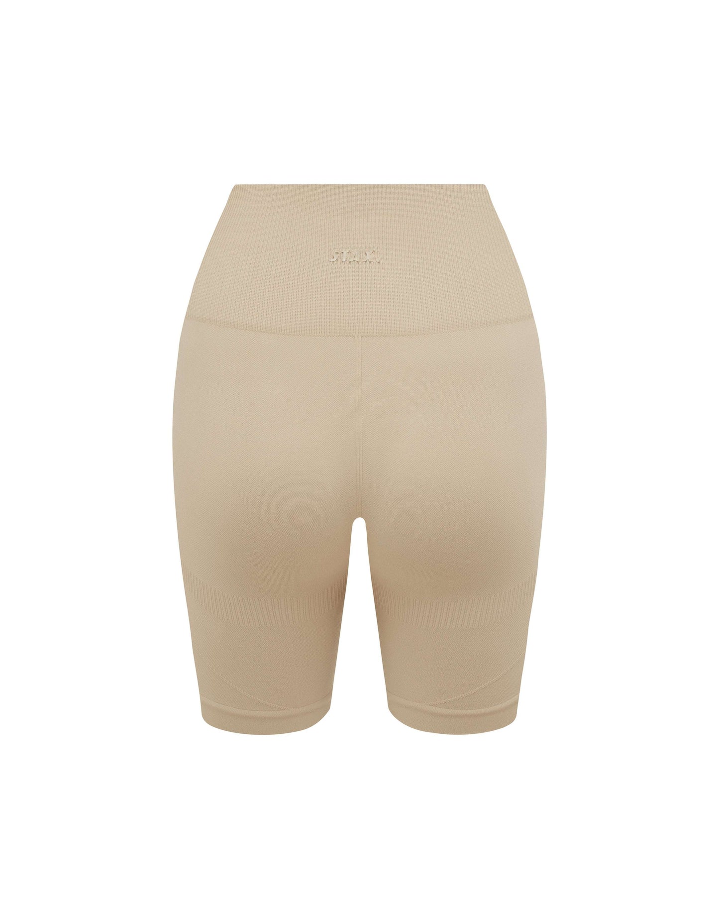 Premium Seamless Midi Bike Shorts - Taupe