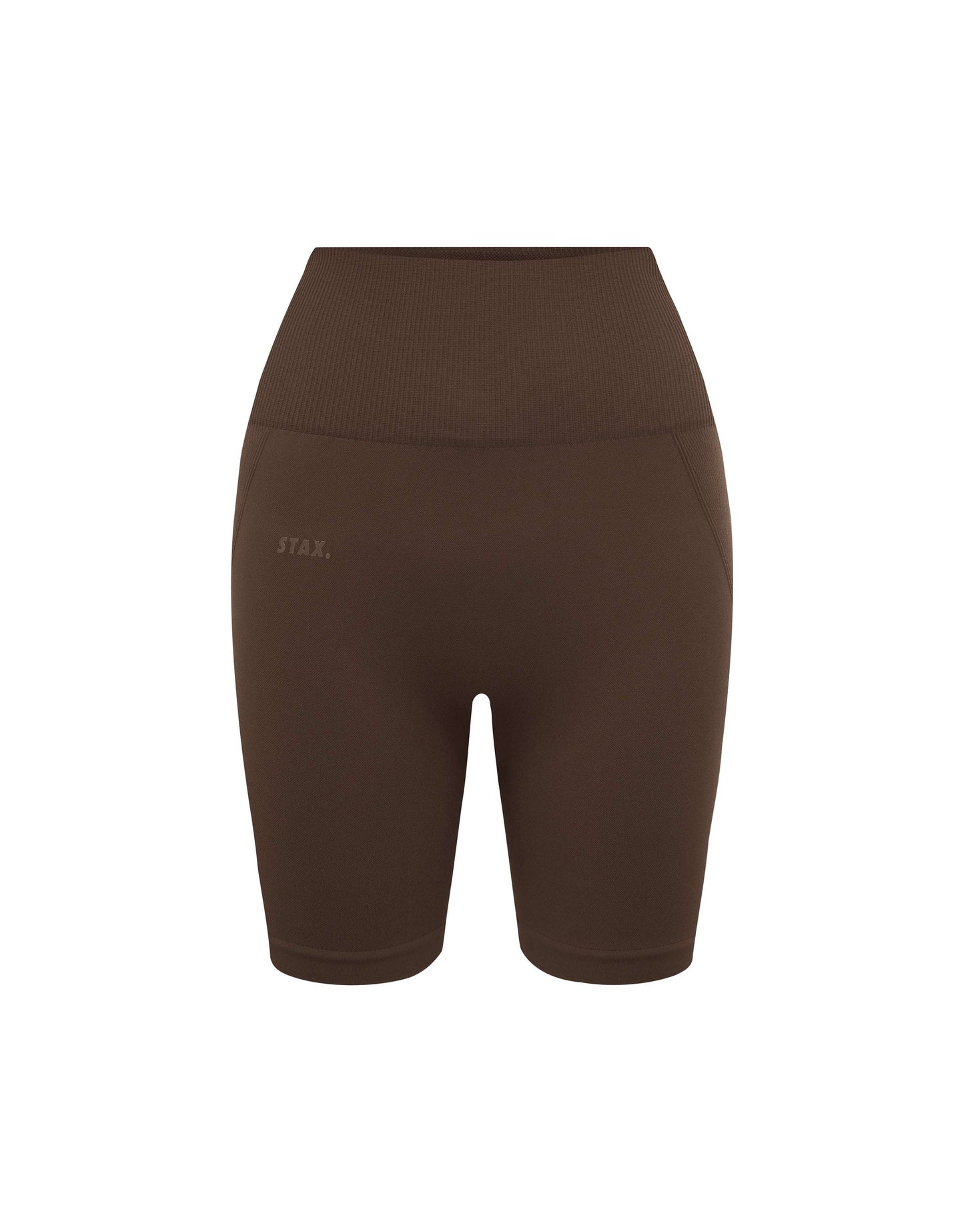 Premium Seamless Midi Bike Shorts - Cocoa