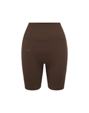Premium Seamless Midi Bike Shorts - Cocoa