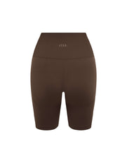 Premium Seamless Midi Bike Shorts - Cocoa