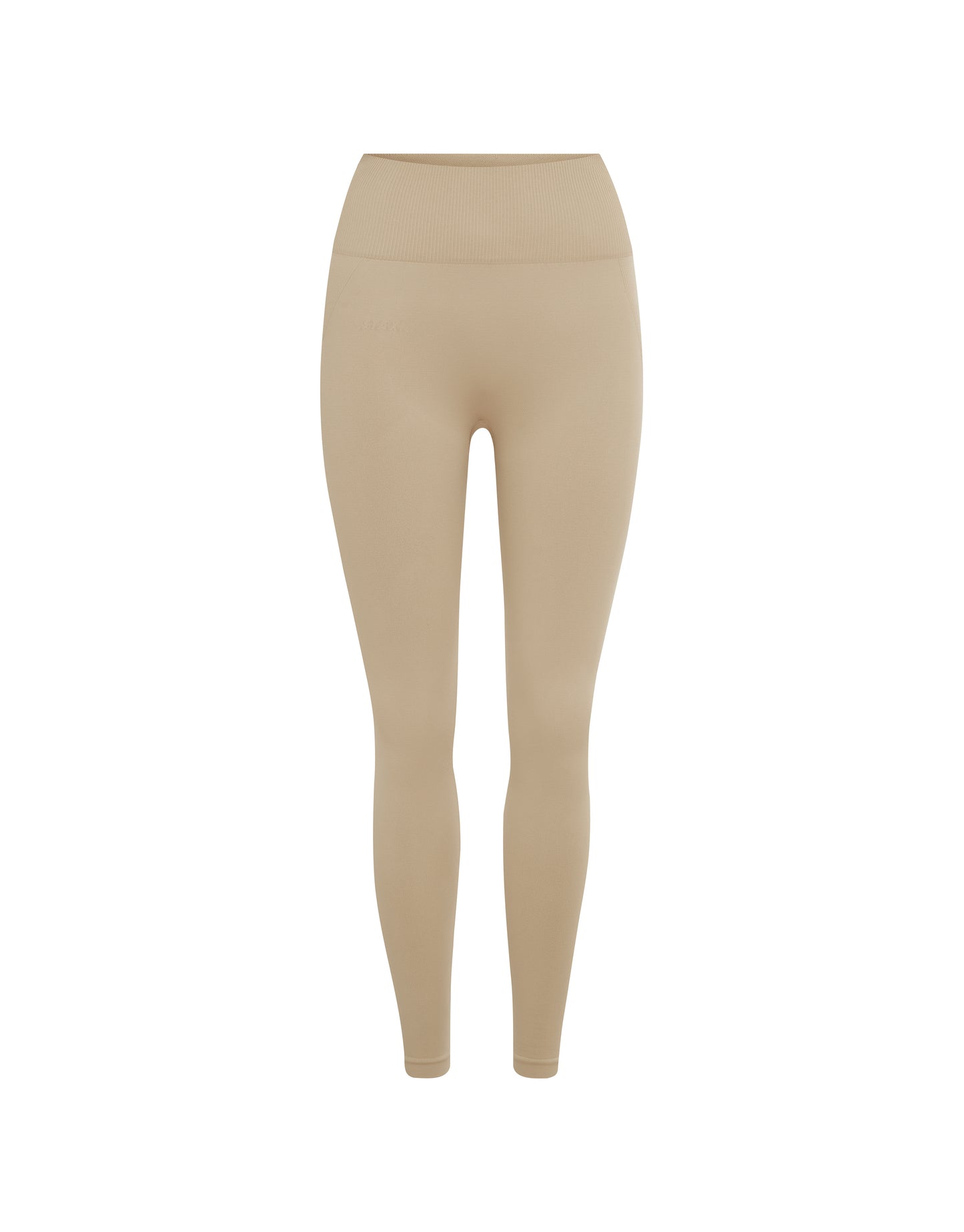 Premium Seamless Full Length Tights - Taupe
