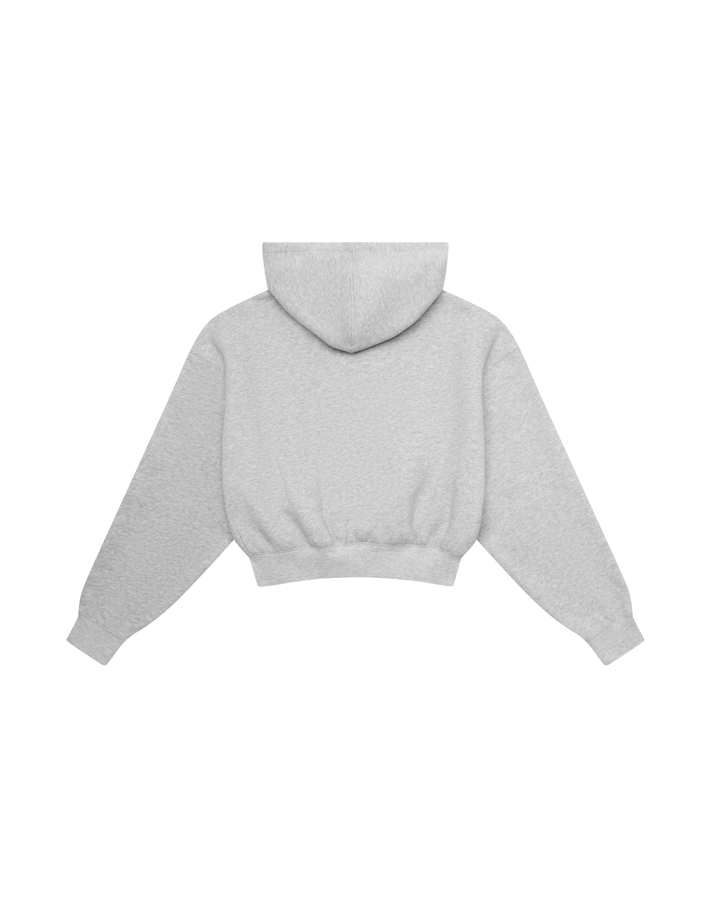 Cropped Zip Hoodie Solfleece® - Grey Marle