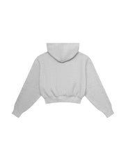 Cropped Zip Hoodie Solfleece® - Grey Marle