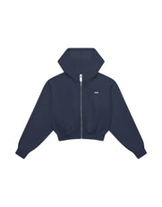 Cropped Zip Hoodie Solfleece® - Vintage Navy