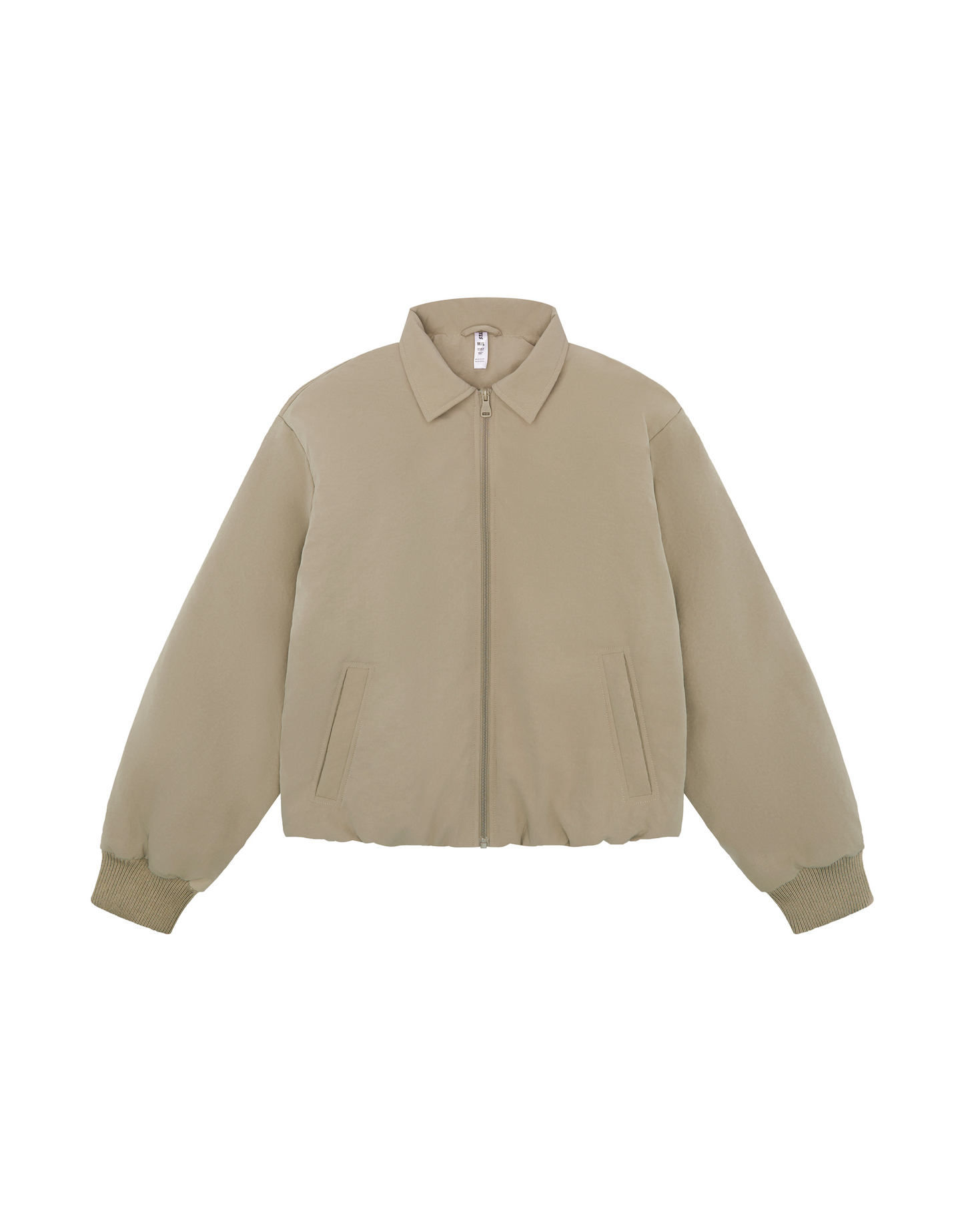 Collared Bomber Jacket - Sandstone
