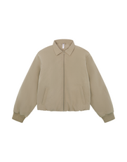 Collared Bomber Jacket - Sandstone