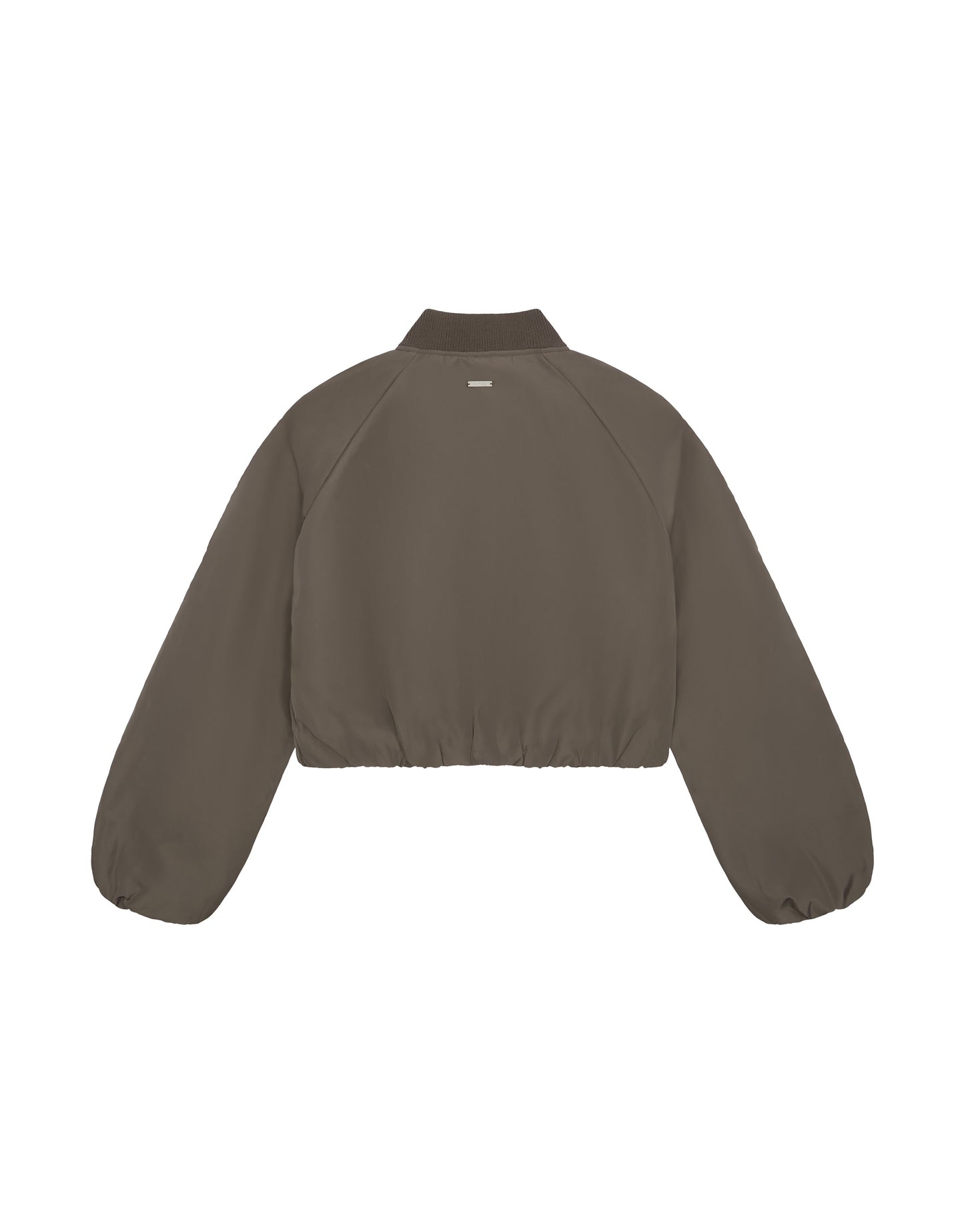 Cropped Bomber Jacket - Fossil