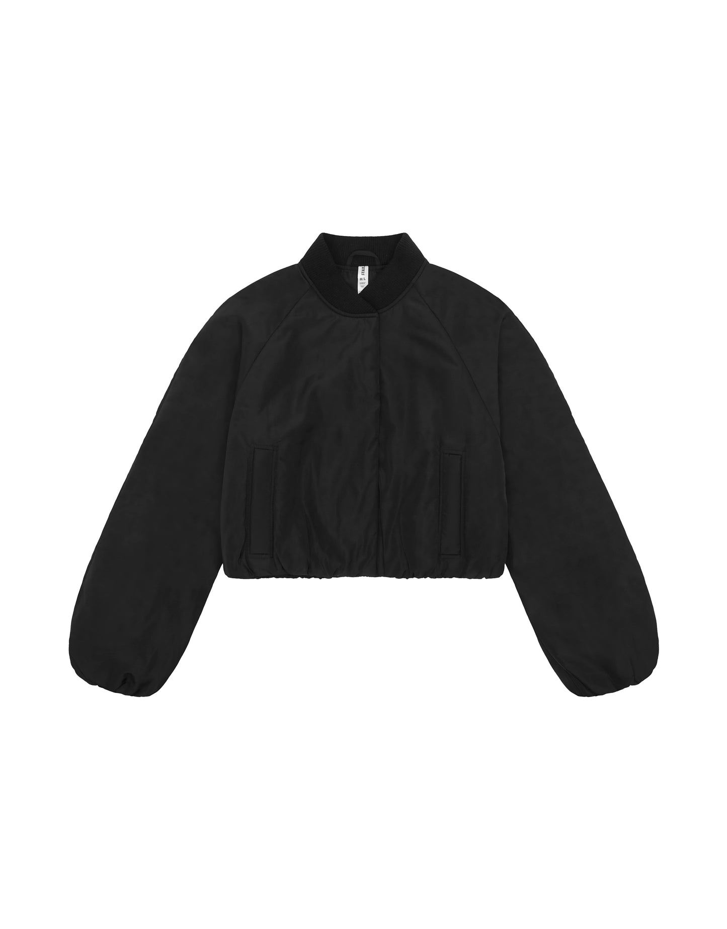 Cropped Bomber Jacket - Ink