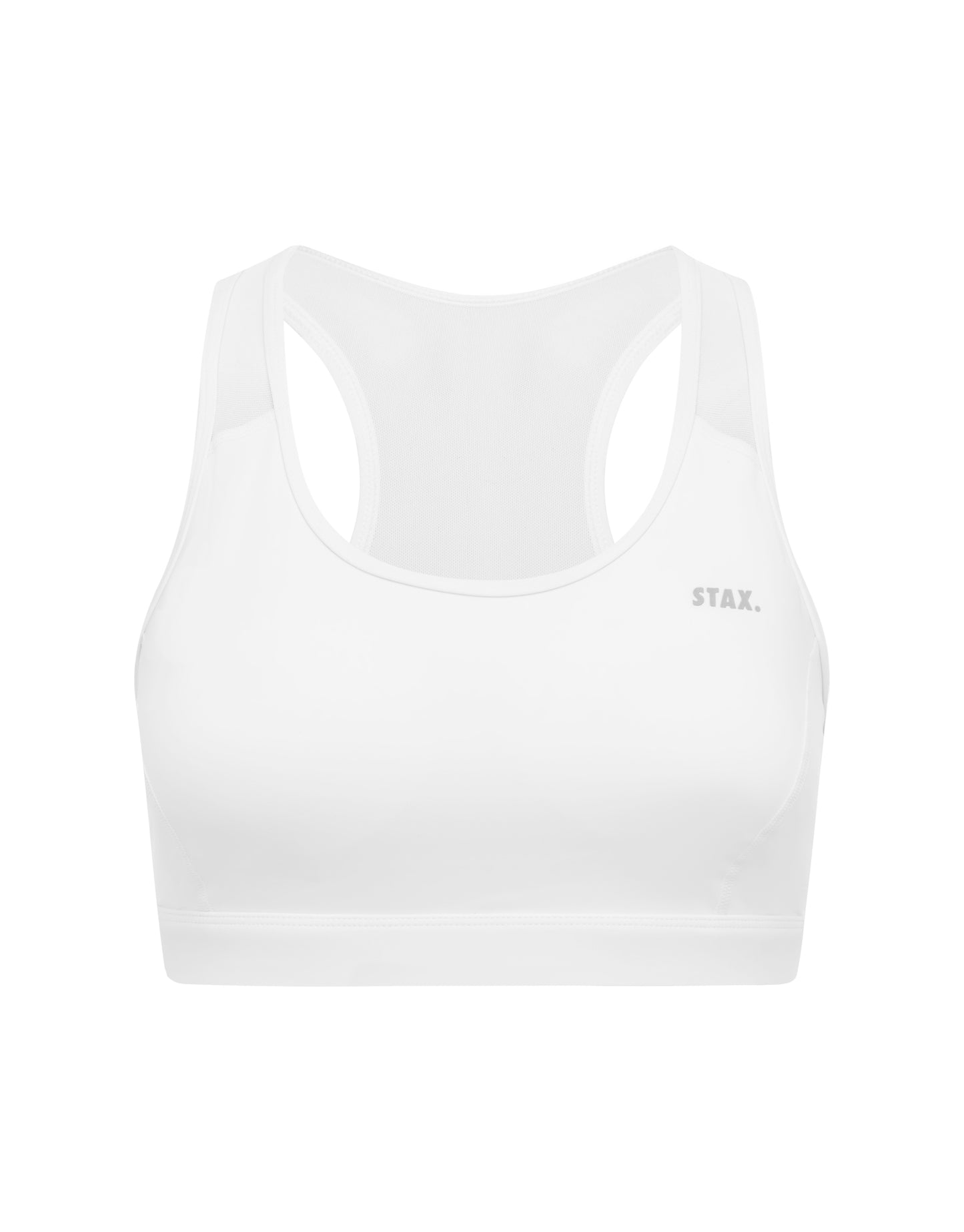 Mesh Racerback Sports Bra Astryx - White