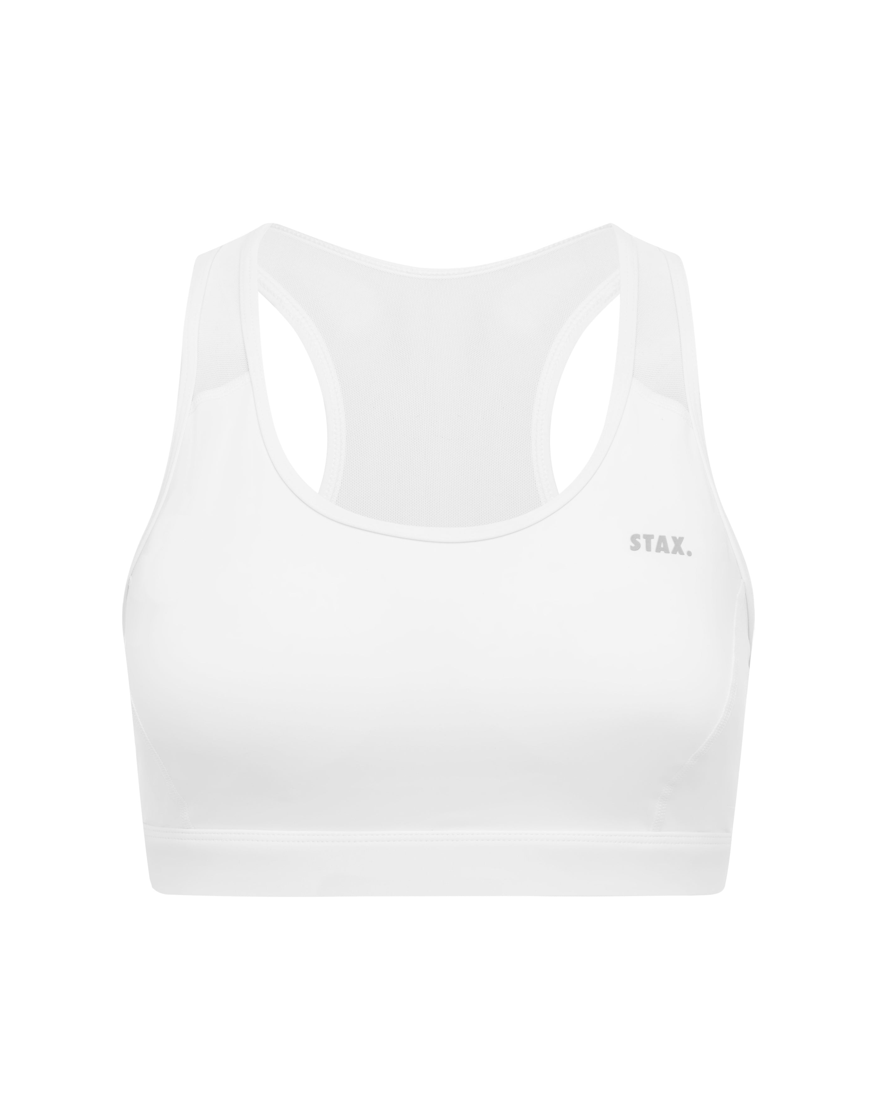 Mesh Racerback Sports Bra Astryx - White