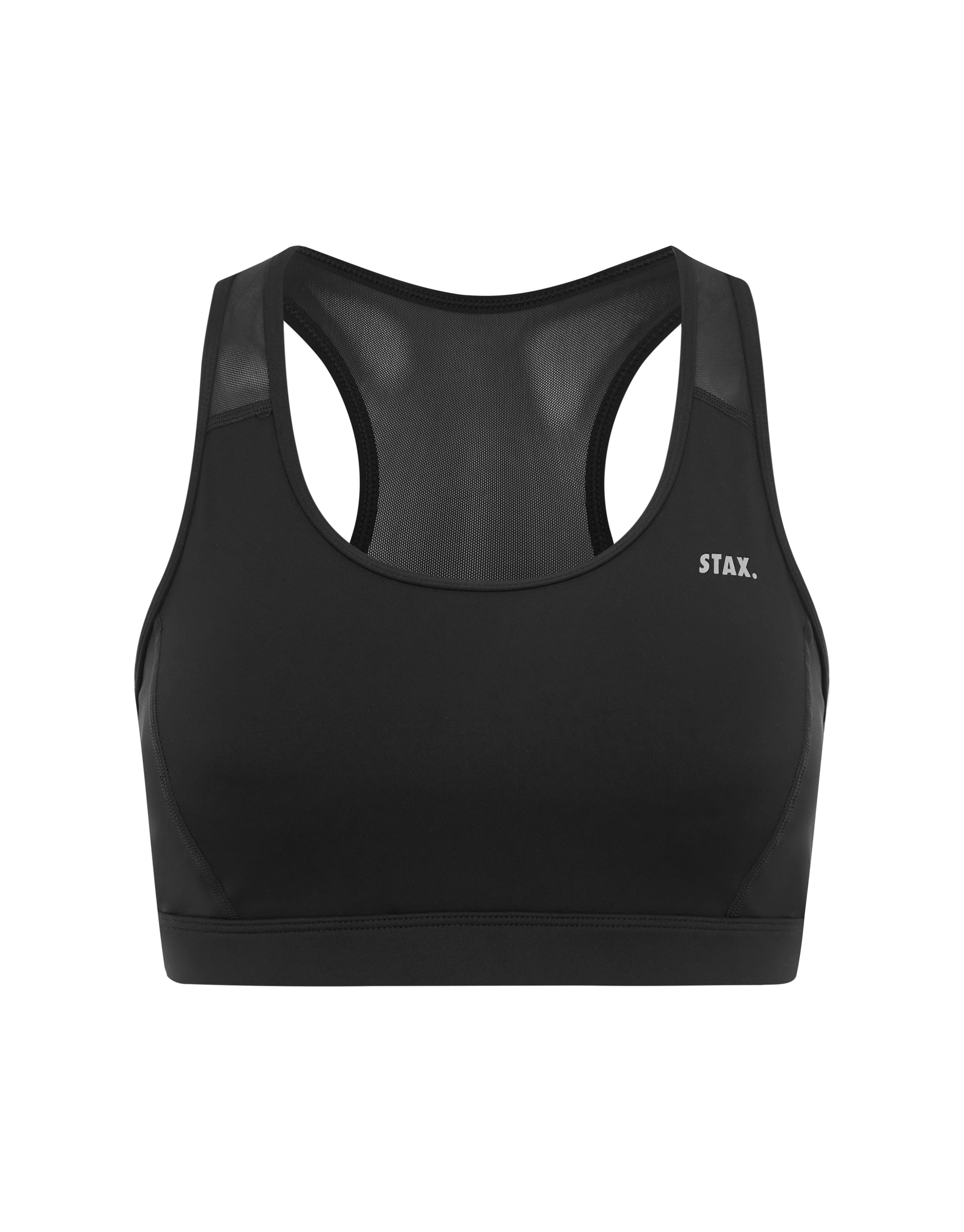 Mesh Racerback Sports Bra Astryx - Carbon