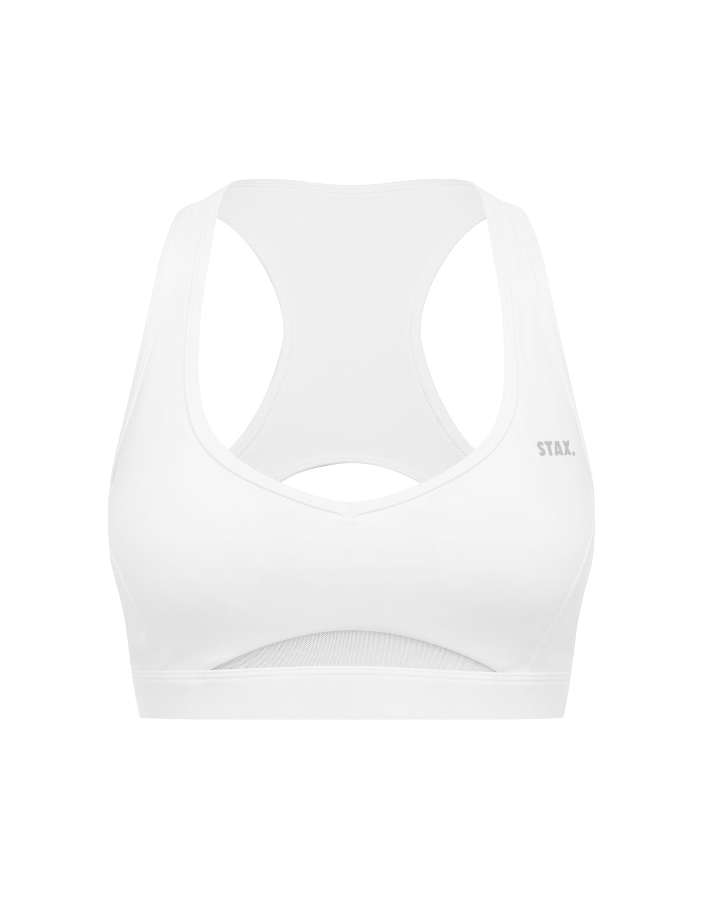 Mesh Sports Crop Astryx - White