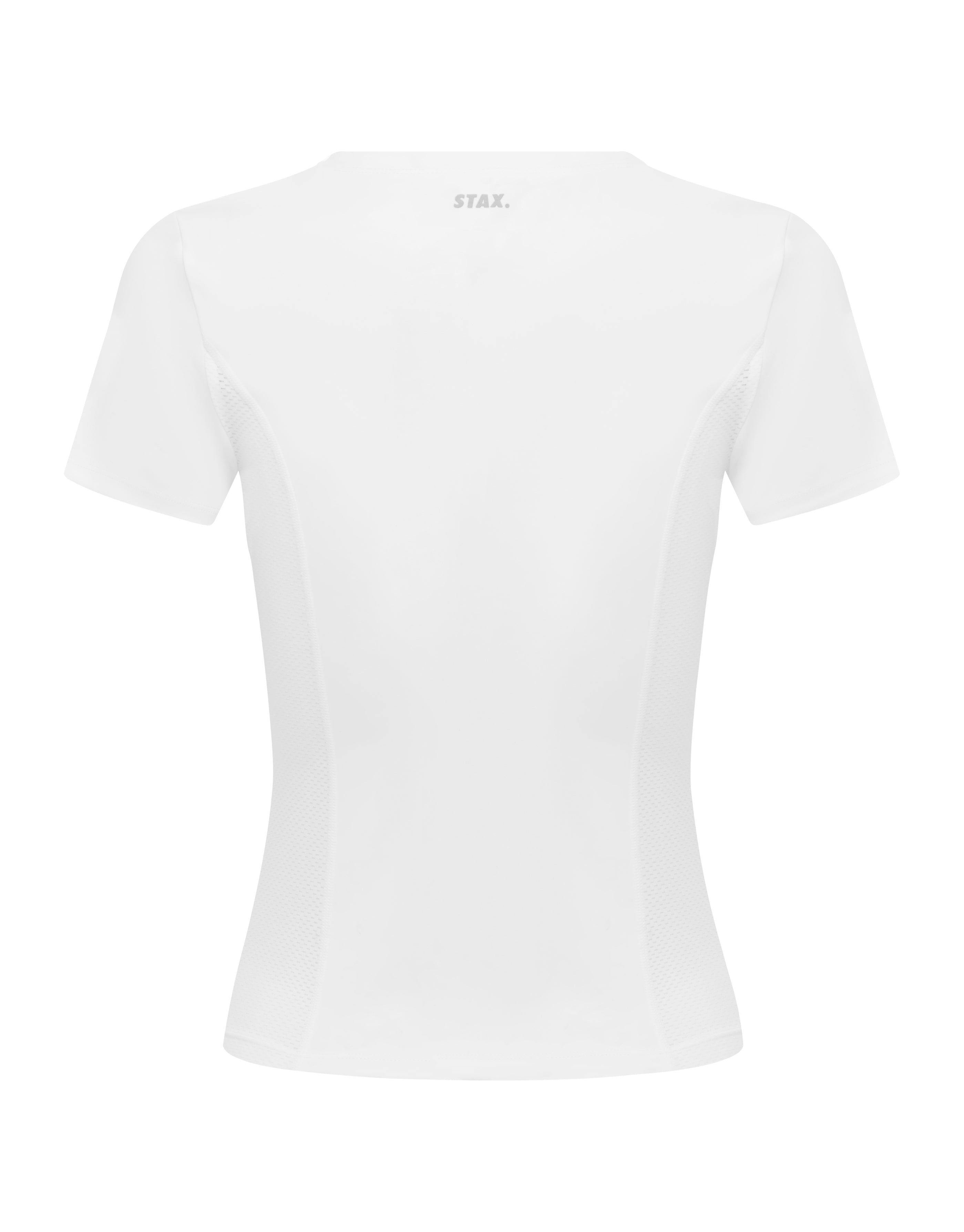 Fitted Mesh Tee Astryx - White