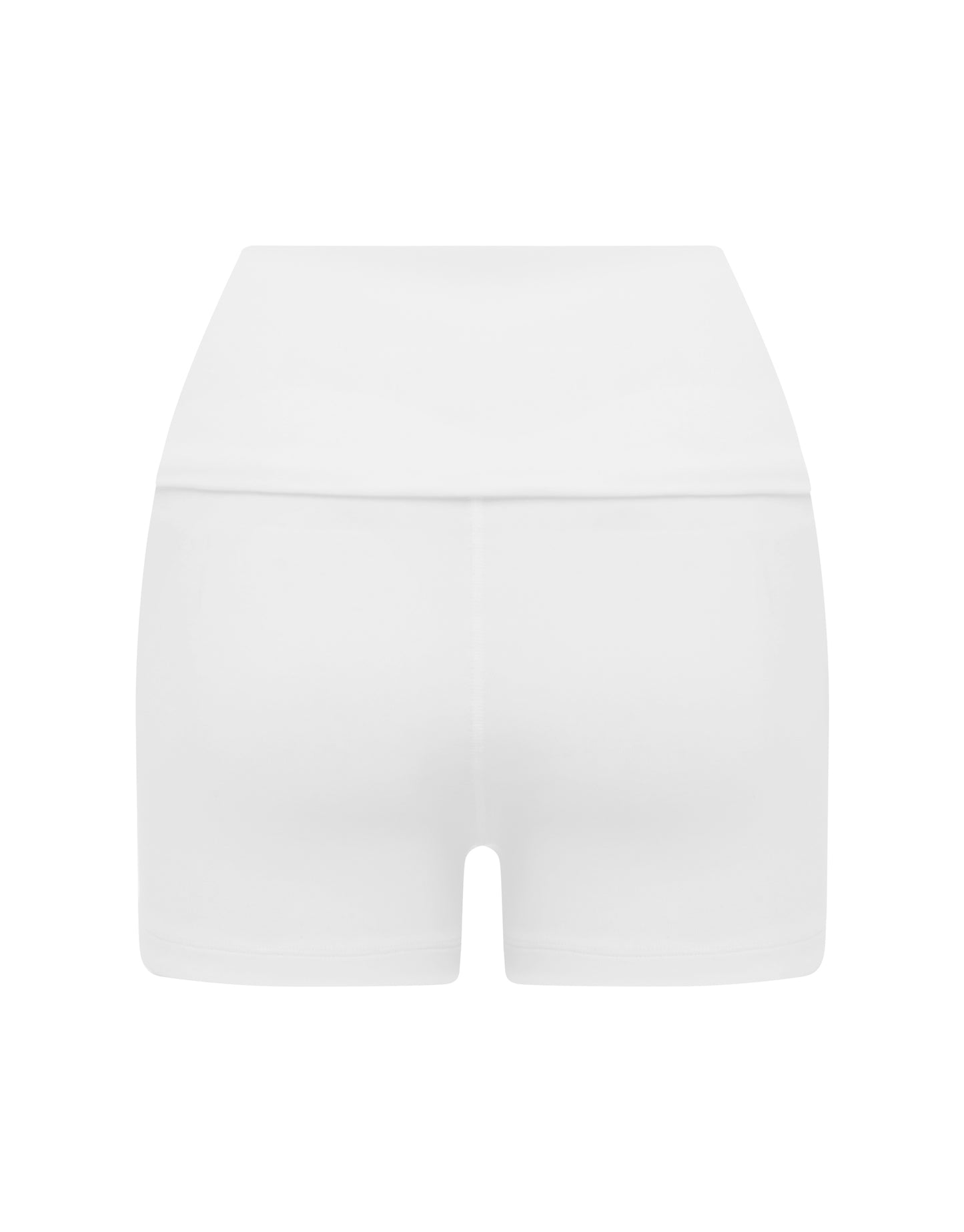 Cotton Comfort Fold Over Short - White