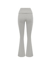 Cotton Comfort Fold Over Flare - Grey Marle