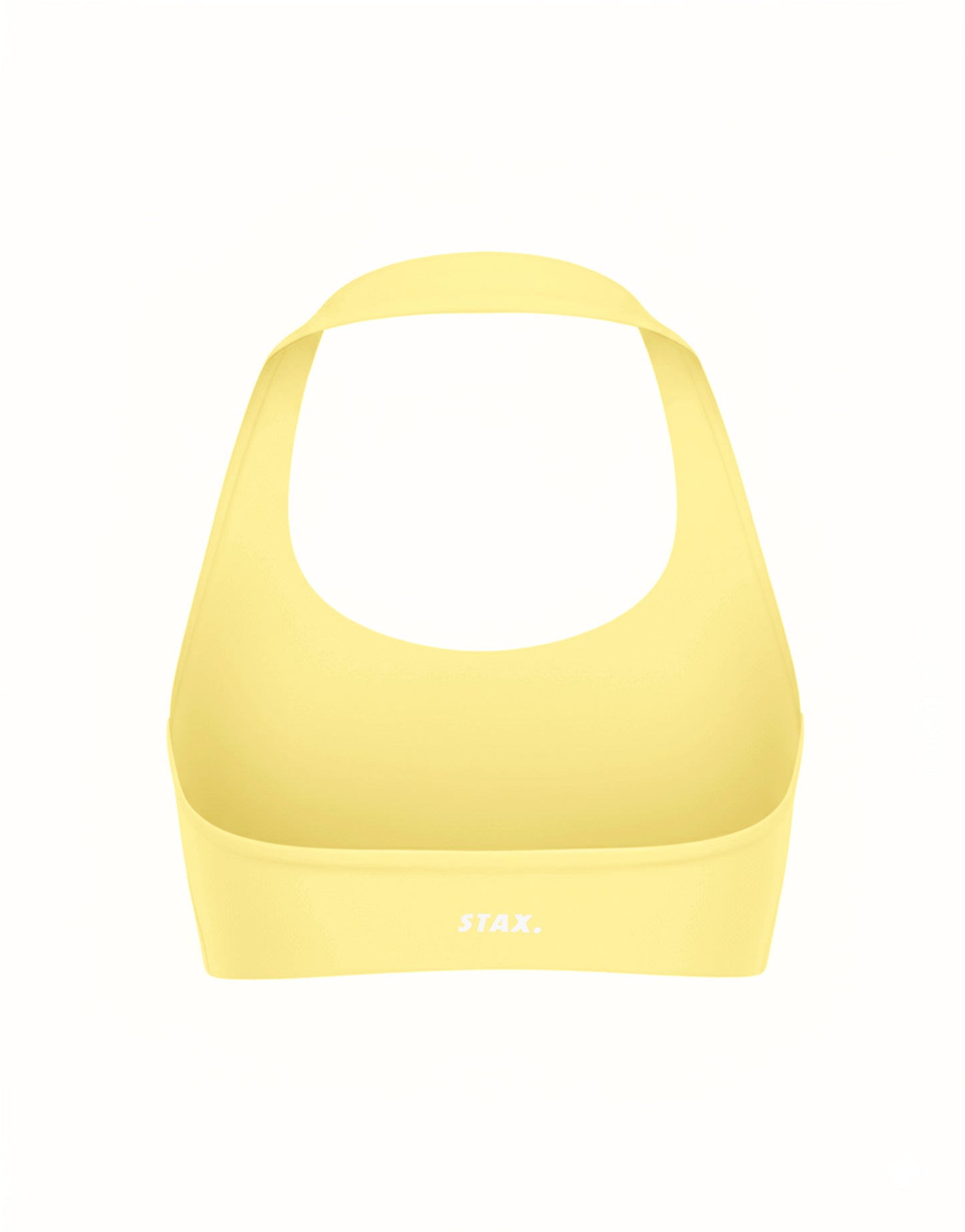 Square Neck Halter Crop Airlyte - Limoncello