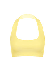 Square Neck Halter Crop Airlyte - Limoncello