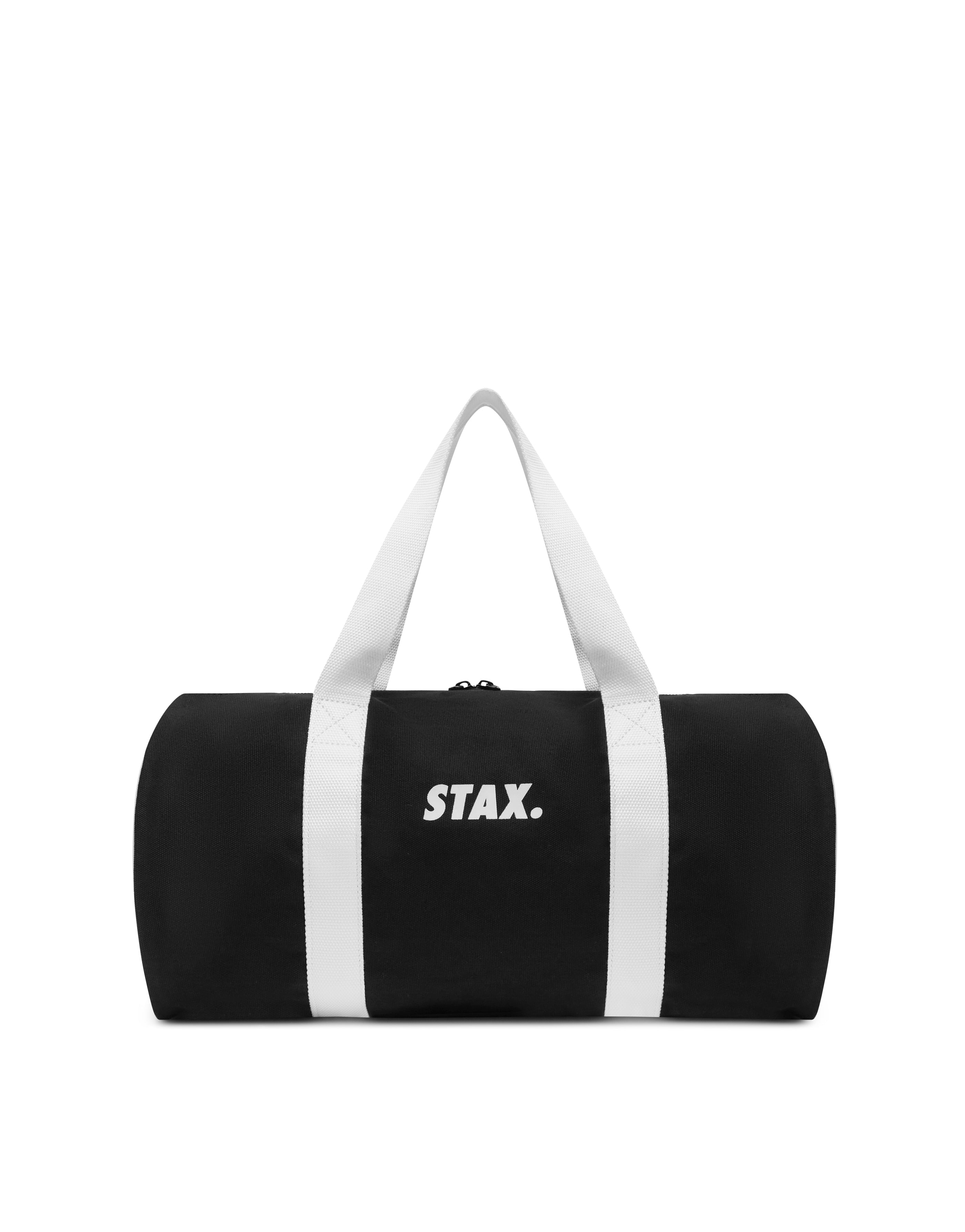 STAX. Canvas Duffle Bag - Black/White