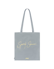 Sporty Summer Tote Bag - Grey/Yellow