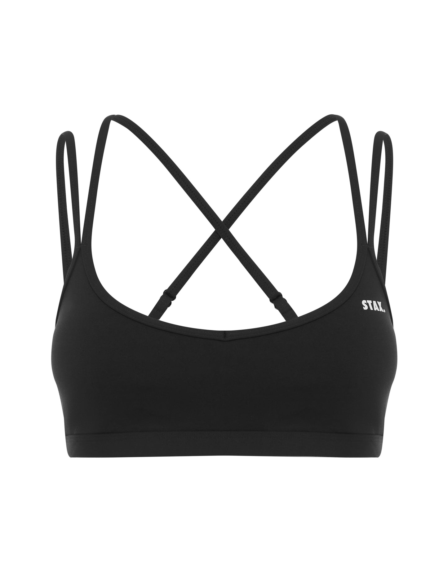 Double Strap Crop Airlyte - Black
