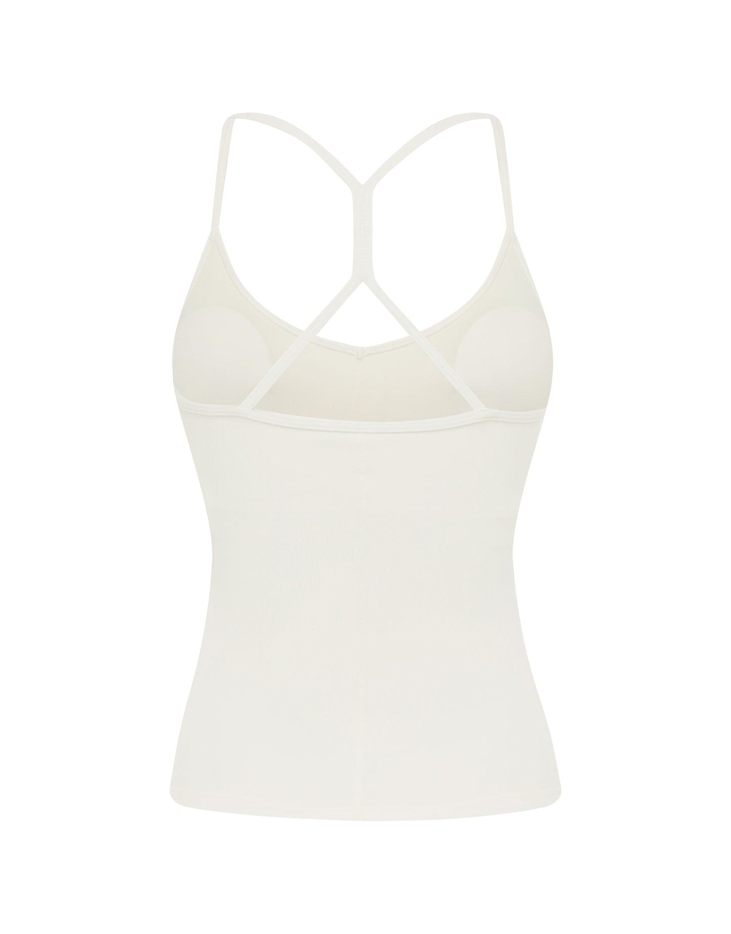 Active Rib Strappy Singlet - White
