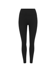 Active Rib Full Length Tights - Black