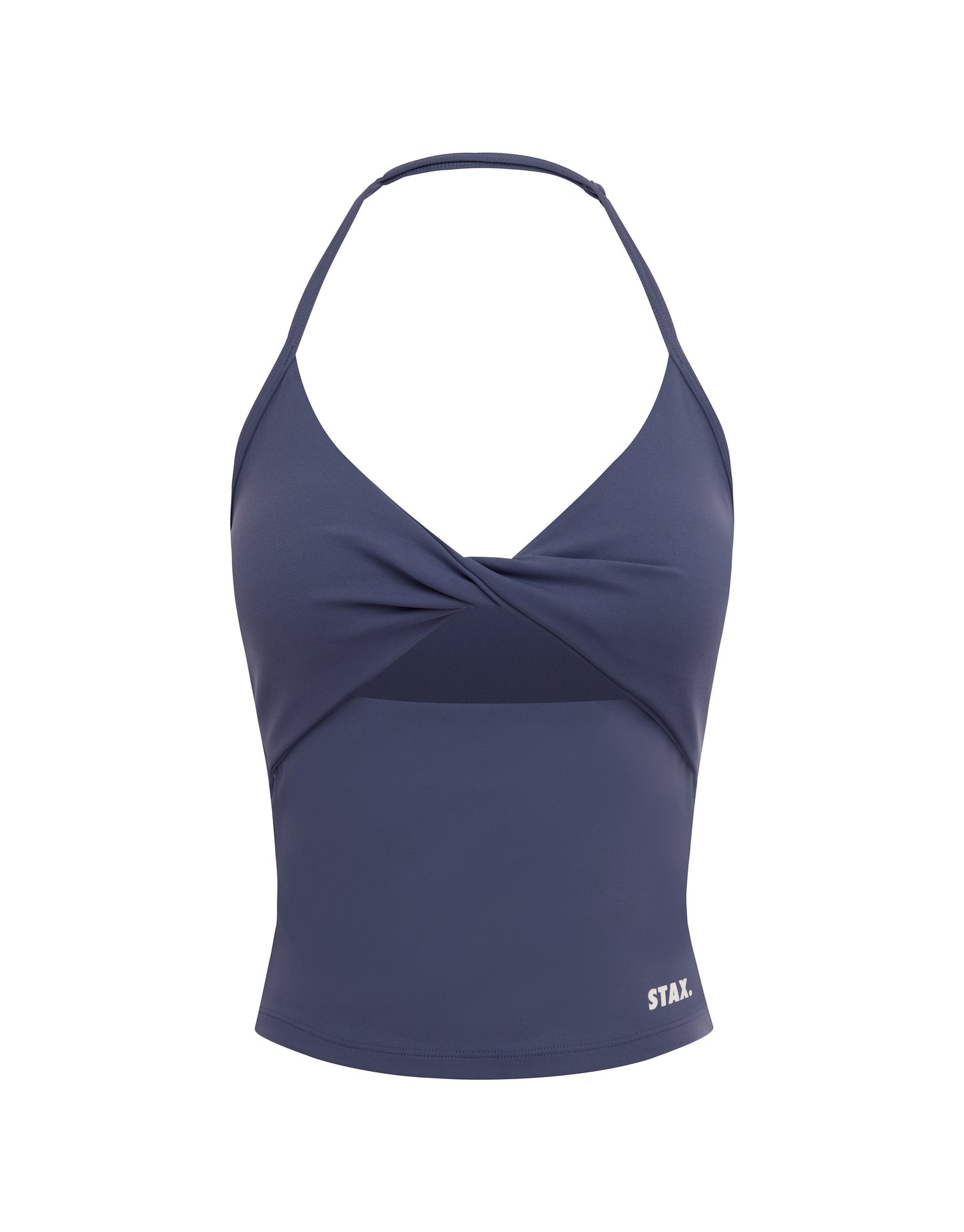 Twist Halter Tank Airlyte - Blueberry
