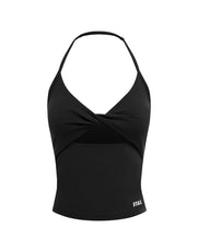 Twist Halter Tank Airlyte - Black