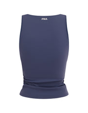 V Front Ruched Tank Airlyte - Blueberry