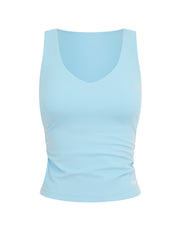 V Front Ruched Tank Airlyte - Mist