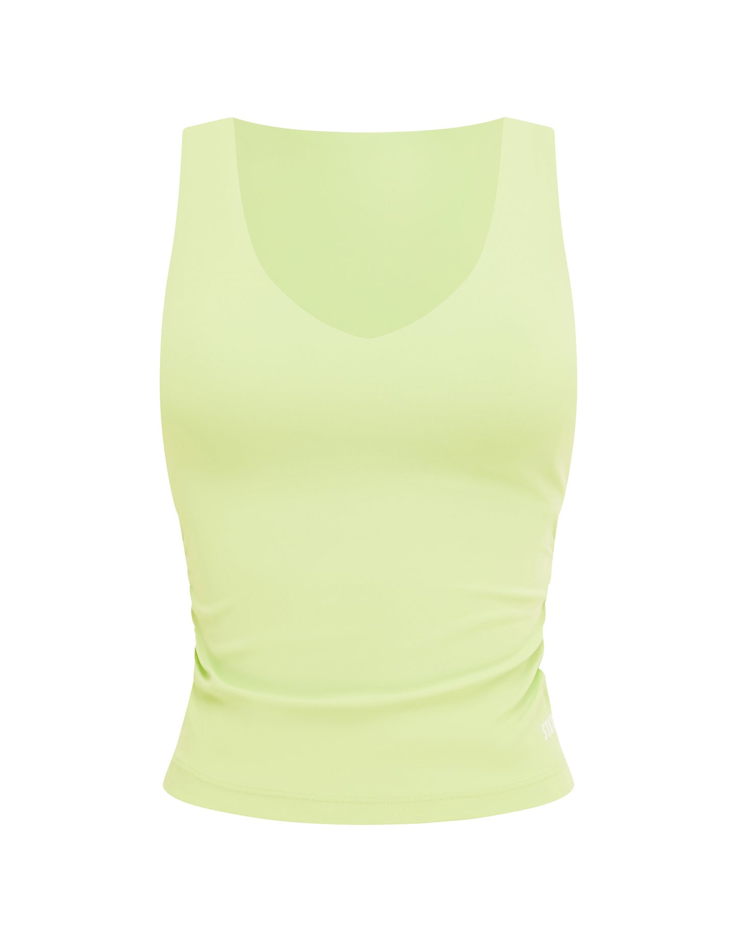 V Front Ruched Tank Airlyte - Lime