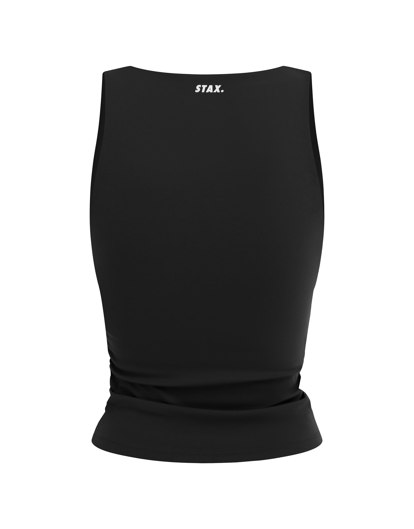 V Front Ruched Tank Airlyte - Black